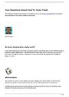 Your Questions About How To Forex Trade
