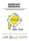 PROGRAMA ESCUELA SEGURA 2006 - 2012 PCIA. BUENOS AIRES