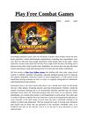 Play Free Combat games