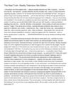 The Real Truth- Reality Television Set Edition