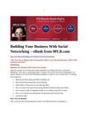 Building Your Business With Social Networking – eBook from 9PLR.com