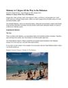 Holidaying on the island of Bahamas