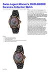 Swiss Legend Women's 20050-BKBRR Karamica Collection Watch