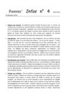 Parents'Infos n°4 - 2012