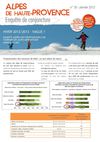 Conjoncture Hivernale 2012/2013 dans les Alpes de Haute-Provence - Bilan vacances de noël et perspectives pour la...