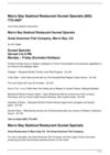 Morro Bay Seafood Restaurant Sunset Specials (805) 772-4407