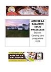 séjour camping car à Pradelles programme 2013
