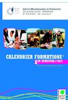 Calendrier formations 1 semestre 2013 [formation professionnelle continue]