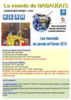 Programme Monde de Babaudus janvier-février 2013