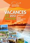 Catalogue Vacances Adultes Eté 2013