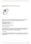 0.15 Carat (ctw) 10k White Gold Round Diamond and Green Emerald Ladies Bridal Promise Irish Love and Friendship Band...