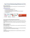 Top 10 Social Bookmarking Websites for 2013