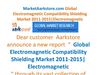 MarketAarkstore.com Global Electromagnetic Compatibility Shielding Market 2011-2015 Electromagnetic