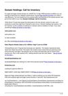 Domain Holdings: Call for Inventory