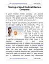Finding a Good Medical Review Company