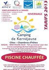 Tarifs 2013 Camping de Kernejeune 56 Bretagne sud Arzal