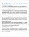 The Main Things That You Should Consider When Looking For Life Insurance Plans