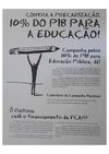 10% do PIB para a Educação