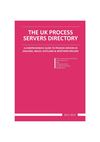 UK Process Servers Directory 2012-2013