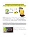 Five Major Advantages of Using Google's New Android OS Jelly Bean 4.2