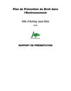 Rapport de présentation "Plan de Présentation du Bruit dans l'Environnement"