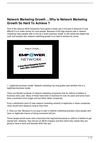 Network Marketing Growth – Why Is It So Hard To Achieve