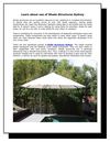 25 Learn about use of Shade Structures Sydney