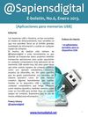 @Sapiensdigital, E-boletin, No. 6, Aplicaciones para memorias USB