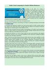 Public Cloud Computing For Small & Midsize Businesses