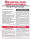 FO NE SIGNE PAS L’ACCORD COMPÉTITIVITÉ ET EMPLOI
