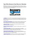 Top 10 Best Resources from Discovery Education