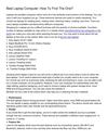 Best Laptop Computer_ How To Find The One_