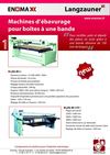 Enomax.fr • Machine d'ébavurage à bande(s) pour pièces acier