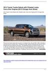 2014 Toyota Tundra Debuts with Chiseled Looks, Carry-Over Engines [2013 Chicago Auto Show]