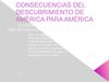 Consecuencias del Descubrimiento de América para América
