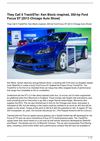 They Call It TrackSTer: Ken Block–inspired, 350-hp Ford Focus ST [2013 Chicago Auto Show]