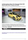Call Me Unmellow Yellow: 2014 Volkswagen Beetle GSR Special Edition [2013 Chicago Auto Show]