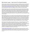 Bike Accident Lawyer - Head Injuries From Bicycle Accidents