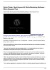 Niche Finder Best Keyword Niche Marketing Software Micro Keyword Tool