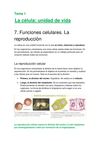 Tema 1. La célula: unidad de vida