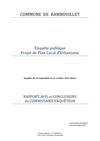 Élaboration du PLU de Rambouillet - Rapport et Conclusions du Commissaire-enquêteur.