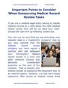 Important Points to Consider When Outsourcing Medical Record Review Tasks 
