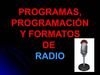 Programación radiofónica