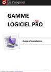 Guide d'installation des logiciels LE PROGICIEL