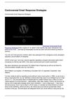Controversial Email Response Strategies