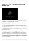 eBook How to Create an App as well as Start Earning Money in 7 Days