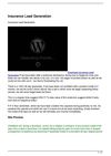 Insurance Lead Generation