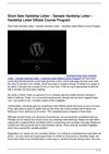 Short Sale Hardship Letter Sample Hardship Letter Hardship Letter EBook Course Program