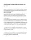 Pure Garcinia Cambogia- How Much Weight Can You Lose