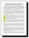 Occupational therapy university or College Programs Combine Therapy and Practical Application